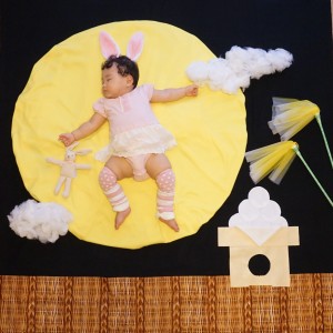 おひるねアートお月見